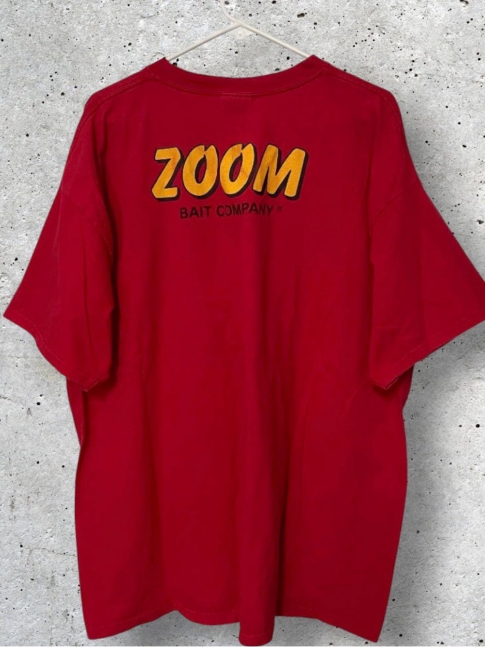 Vintage 1990s Zoom Bait Company Red Promo T-Shirt // 2XL